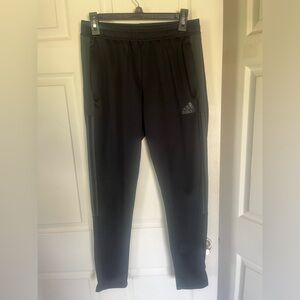 Size M Men’s Black with white stripes track pants.